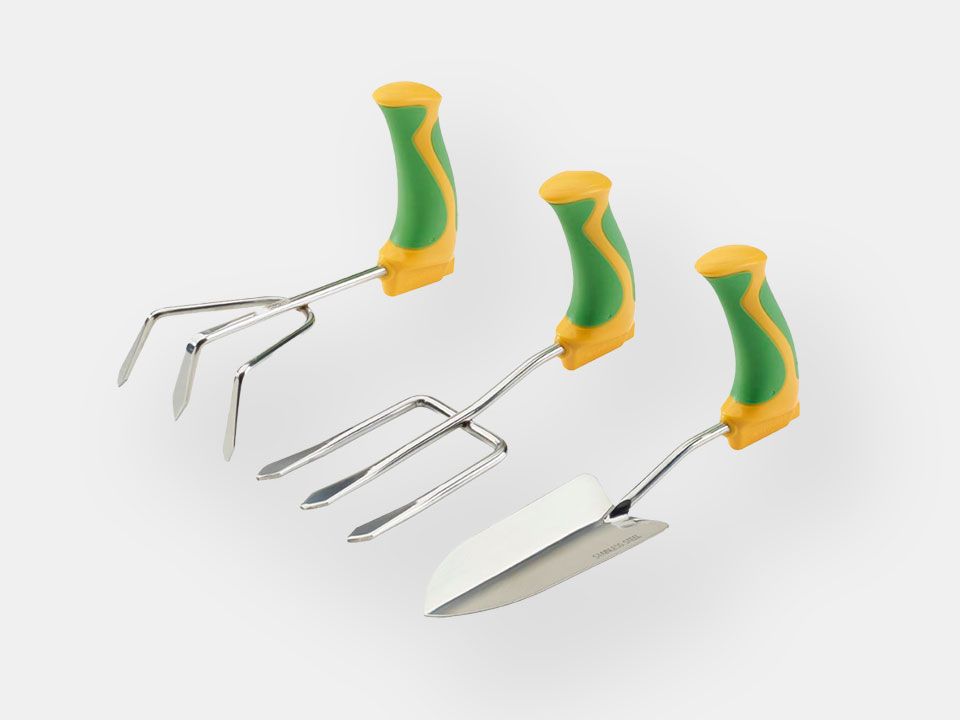 Trio of Easi-Grip ergonomic gardening tools